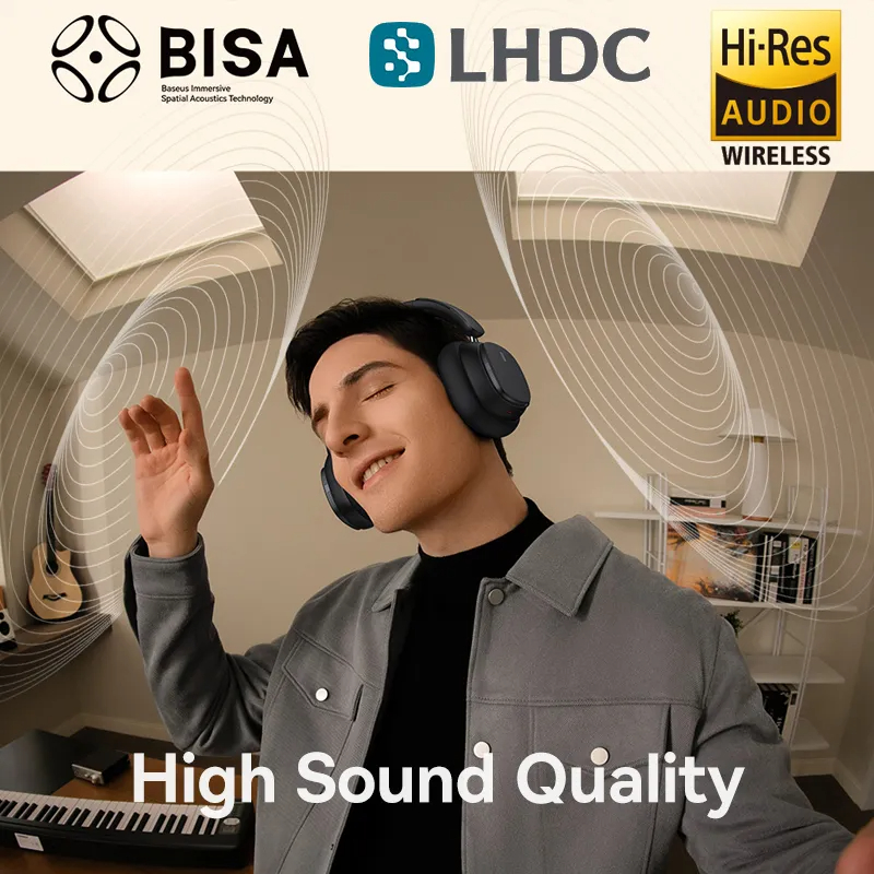 Baseus Bowie H1 Pro ANC Wireless Headphone Hybrid -48dB Active Noise ...