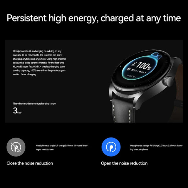 HUAWEI WATCH Buds Earphone SmartWatch 2-in-1 Noise Reduction Call Blood Oxygen Monitoring Men Women Bluetooth Sports Bracelet