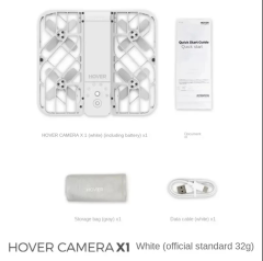 HOVER Air X1 Self Flying Camera Pocket Sized Drone HDR Video Capture Palm Takeoff Intelligent Flight Paths Follow Me Mode