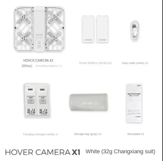 HOVERAir X1 Flying Camera Battery Charger Accessory Kit for HOVERAir X1  Drone