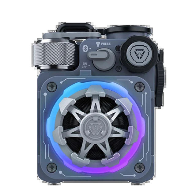 Muzen Cyber Cube-Pro Bluetooth Speaker, Bluetooth 5.0, Portable Speaker with Fidget Spinner, Crystal Clear Sound with RGB Led