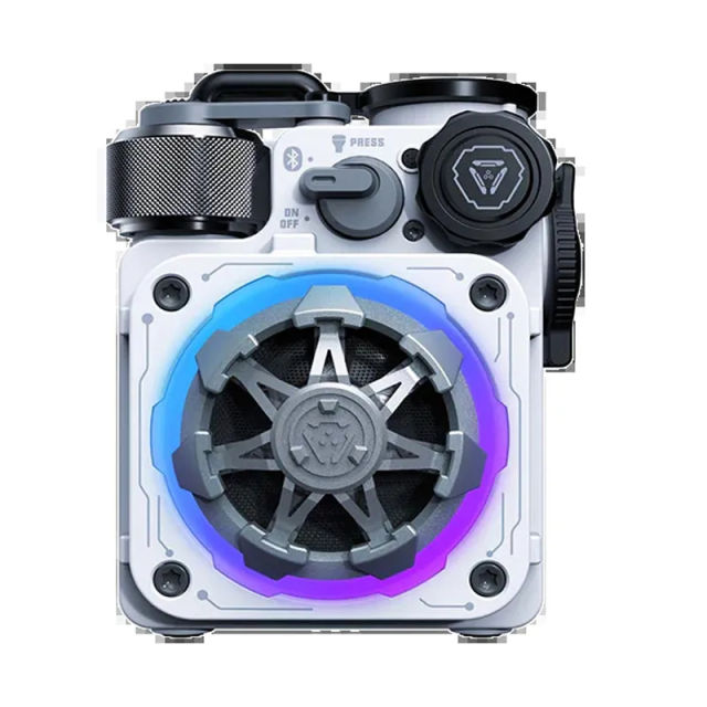 Muzen Cyber Cube-Pro Bluetooth Speaker, Bluetooth 5.0, Portable Speaker with Fidget Spinner, Crystal Clear Sound with RGB Led