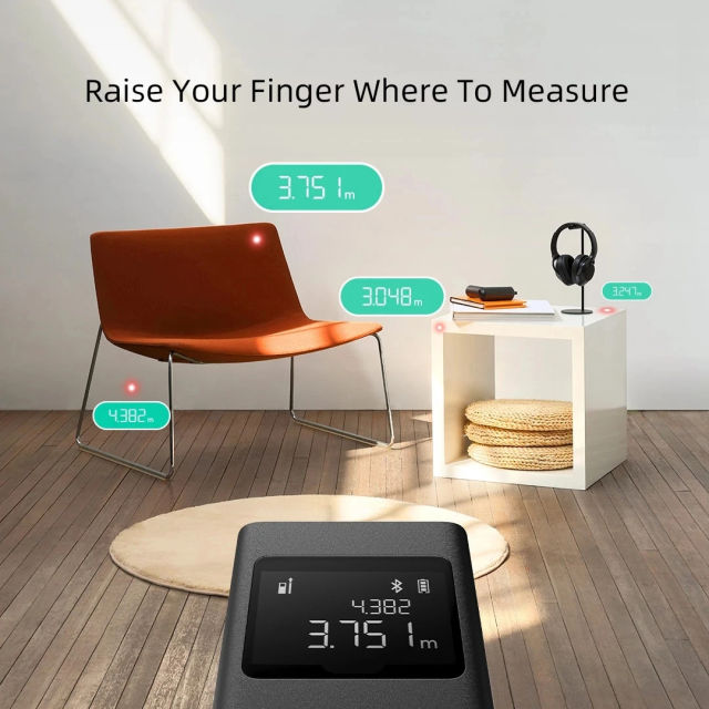 Xiaomi Mijia Smart Laser Rangefinder Real time Distance Meter LCD Display Laser Range Finder Tape Measure