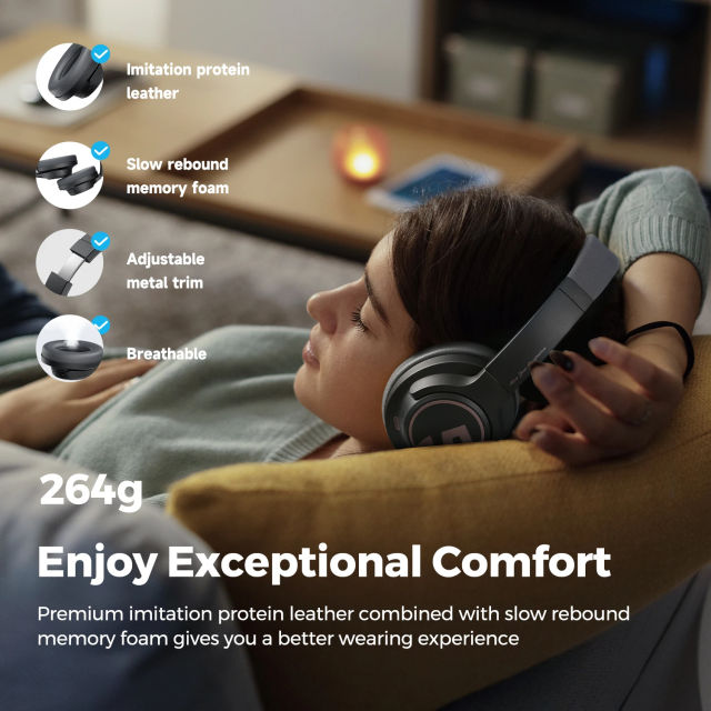 SoundPEATS Space Headphones Bluetooth 5.3 Hybrid Active Noise Cancelling Wireless Headphone