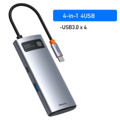 Baseus USB Hub HDMI-Compatible 4K Type C to USB 3.0 Splitter PD 100W Dock Station