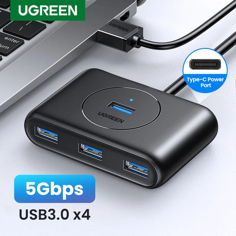 UGREEN USB Hub 5Gbps 4 Ports USB 3.0 HUB Splitter for Hard Drives USB
