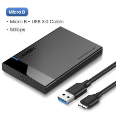 Ugreen 2.5 HDD SSD Case SATA to USB 3.1 Adapter Case HD External Hard Drive Enclosure Box