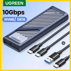 NEW UGREEN M2 SSD Case M.2 NVMe SATA SSD Enclosure Adapter 10Gbps USB 3.2 Gen2 USB C External Enclosure