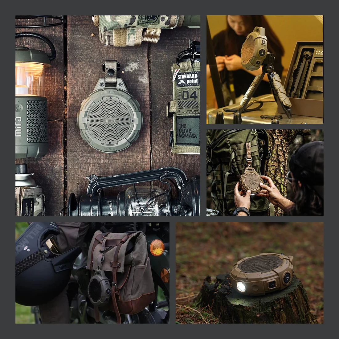 mifa Tango Portable Bluetooth Speaker With Flashlight IP67