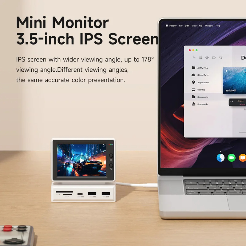 Hagibis 3.5インチ IPS ミニスクリーン （定価：19,990円） New Hagibis 3.5inch IPS Mini Screen AIDA64 Mini PC CPU RAM HDD