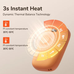 JISULIFE Hand Warmers Rechargeable 3S Instant Heat USB Power Bank Portable Electric Heater