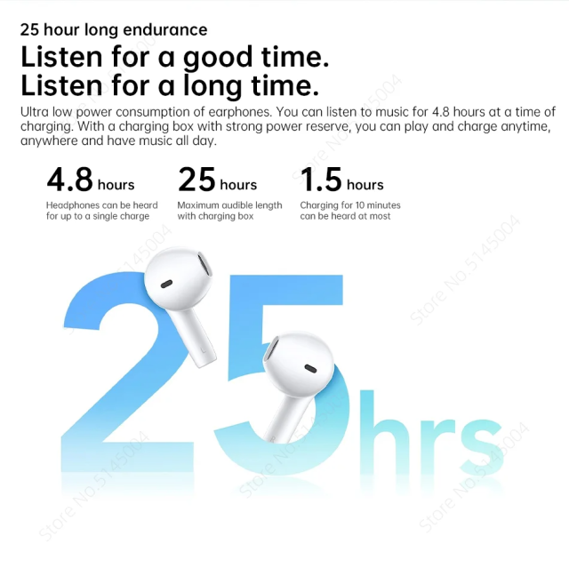 Vivo TWS Air TWS Earphone Bluetooth 5.2 Dual Mic AI Noise Cancelling Wireless Headphone 25 Battery Life 14.2mm For Vivo X80 Pro