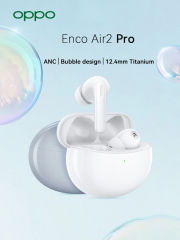 Oppo Enco Air2 Pro Air 2 Pro Bluetooth5.2 Earphone ANC Active Noise Cancel 12.4mm Deep Bass Booster IP54