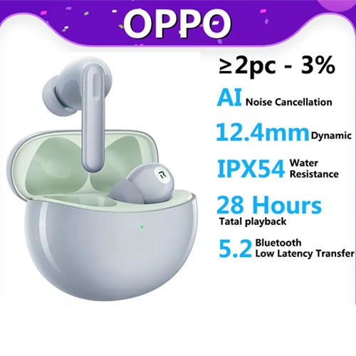 Oppo Enco Air2 Pro Air 2 Pro Bluetooth5.2 Earphone ANC Active Noise Cancel 12.4mm Deep Bass Booster IP54