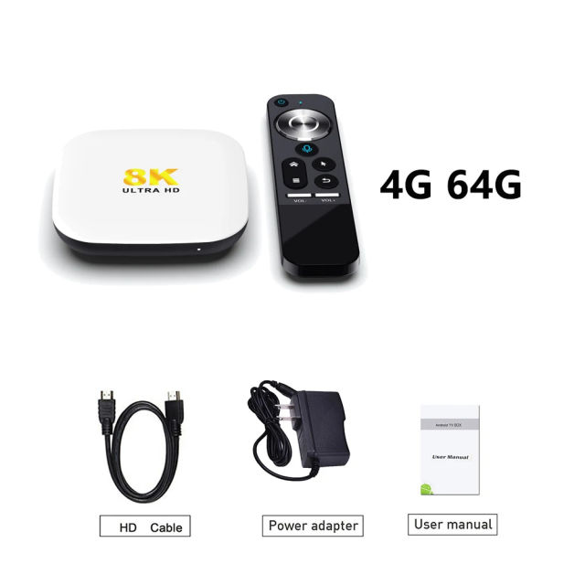 H96Max M2 TV Box Android 13 8K 1000M LAN WiFi6 RAM DDR4 eMMC 2.4G Voice Remote HDR10