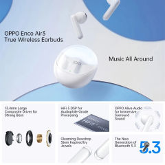New OPPO Enco Air 3 TWS Bluetooth Earphone Call Noise Cancelling Ture Wireless Earbuds