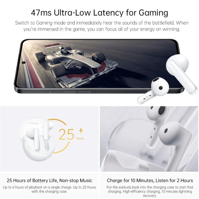 New OPPO Enco Air 3 TWS Bluetooth Earphone Call Noise Cancelling Ture Wireless Earbuds
