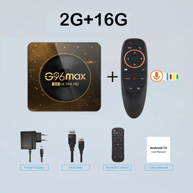 NEW G96 Max Android 13 Smart TV Box Amlogic RK3528 Video Media Player TV Box