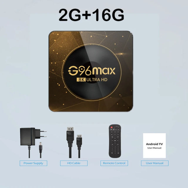 NEW G96 Max Android 13 Smart TV Box Amlogic RK3528 Video Media Player TV Box