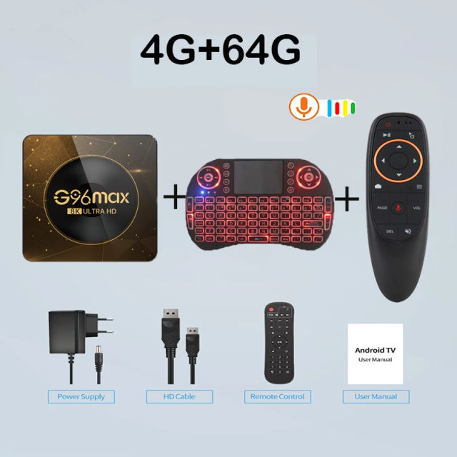 NEW G96 Max Android 13 Smart TV Box Amlogic RK3528 Video Media Player TV Box