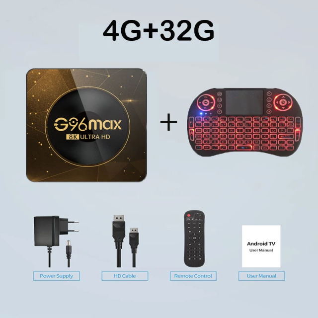 NEW G96 Max Android 13 Smart TV Box Amlogic RK3528 Video Media Player TV Box