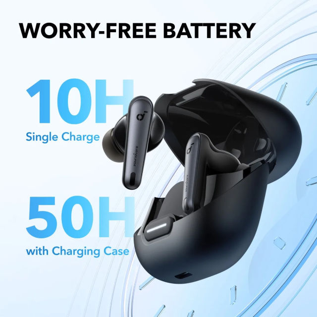 soundcore by Anker Liberty 4 NC Wireless Noise Cancelling Earbuds 98.5% Noise Reduction Adaptive Noise Cancelling