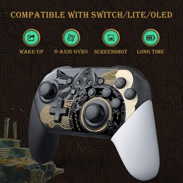 Brand New Switch Pro Controller for Nintendo Switch Zelda Wake Up Function