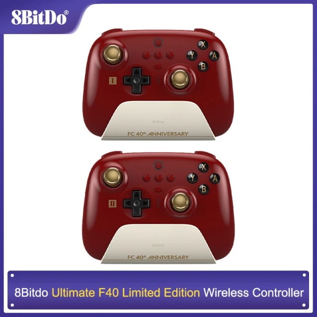 8BitDo Ultimate Bluetooth Controller F40 Limited Edition Wireless Gamepad for PC,Windows 10,11,Steam and Nintendo Switch