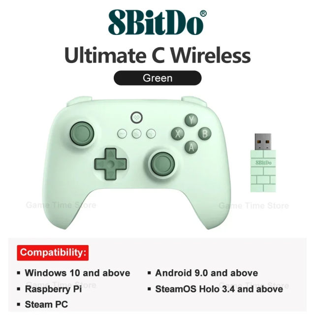 8BitDo Ultimate C Wireless 2.4G Gaming Controller Gamepad for PC, Windows 10, 11, Steam PC, Raspberry Pi, Android