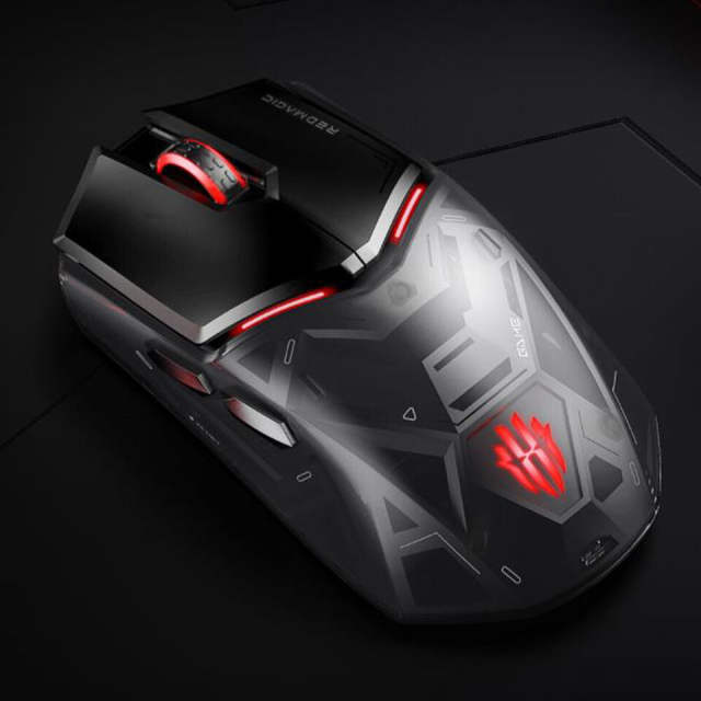 NEW Nubia Mouse Red Magic Wireless Bluetooth Wired RGB Gaming Mouse 26000DPI Black