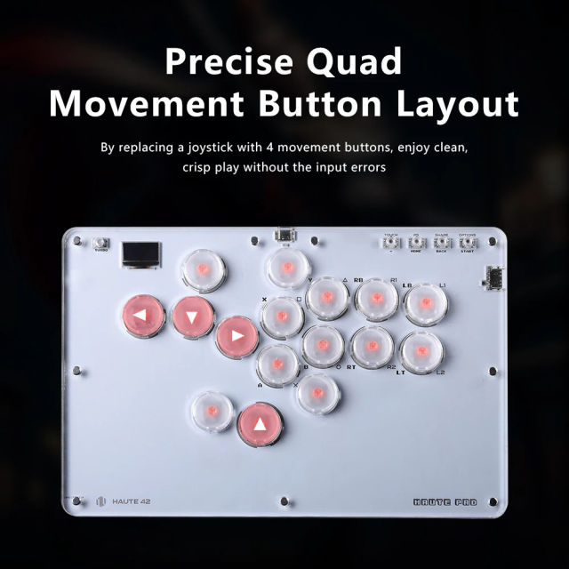 Haute Pro Joystick Hitbox Keyboard Arcade Stick Controller For PS4/PS3//Switch/Steam Mini Arcade Hitbox Controller Fight Sticks PC