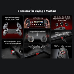 New Nubia Red Magic 9 8 8S Pro+ Shadow Blade 2 Gamepad Game Controller Type-C Handle