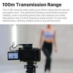 New Ulanzi U-Mic Stereo Microphone Dual Channel Wireless Lavalier Microphone System