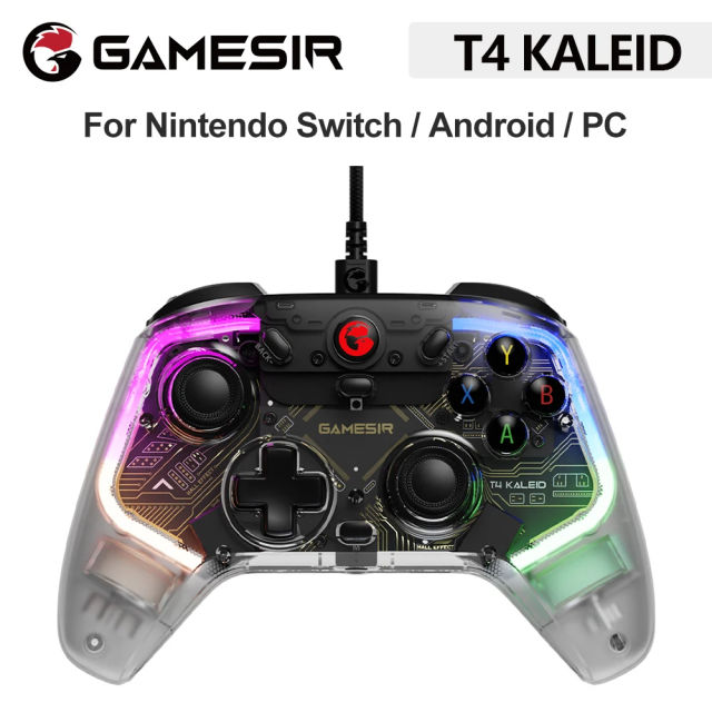 New GameSir T4 Kaleid T4K Gaming Controller Wired Gamepad with Hall Effect applies to Nintendo Switch Windows PC Steam Android TV