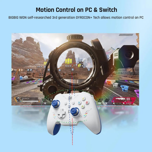 2024 NEW BIGBIG WON Rainbow 2 SE Wireless Gaming Controller Motion Control Hall Effect Trigger Gamepad