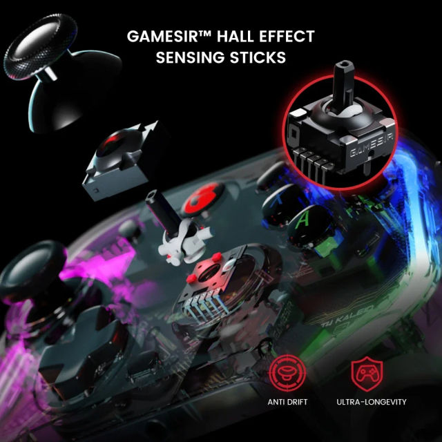 New GameSir T4 Kaleid T4K Gaming Controller Wired Gamepad with Hall Effect applies to Nintendo Switch Windows PC Steam Android TV