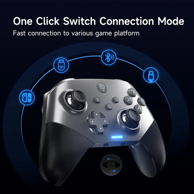 EasySMX X10 Wireless Joystick Controller, Mechanical Gamepad for PC, iOS, Android Phone, Steam, Nintendo Switch, Smart TV