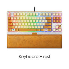 Razer x Pokémon Eevee Blackwidow TKL Wired Mechanical Keyboard Green Switch