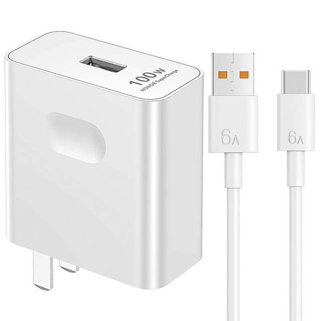Honor 100 90 Pro Magic 6 5 4 Pro X50i 100W Max Fast Charge Wall Charger 2 Cable
