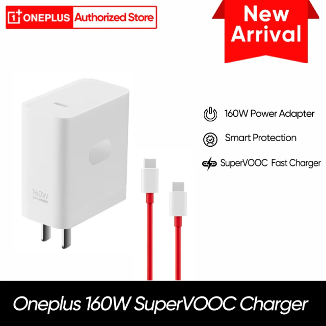 Original OnePlus SUPERVOOC 160W Wall Charger Cable For Oneplus Open/12/Ace 2 Pro