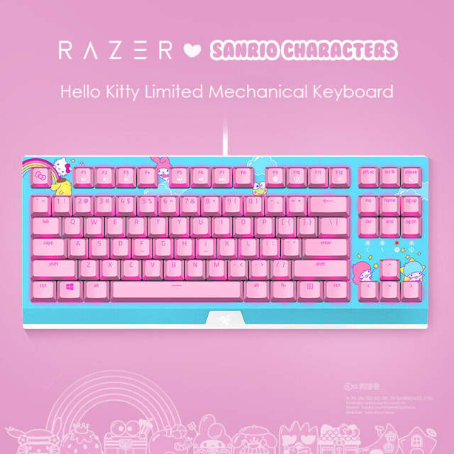 New Razer x Sanrio Hello Kitty¹ Blackwidow Tenkeyless Mechanical Keyboard