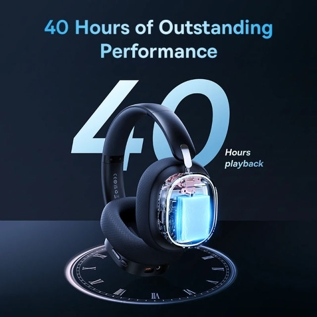 2024 NEW Baseus GH02 Gaming Wireless Headphone with Mic Over-Ear Headphones Bluetooth 5.3