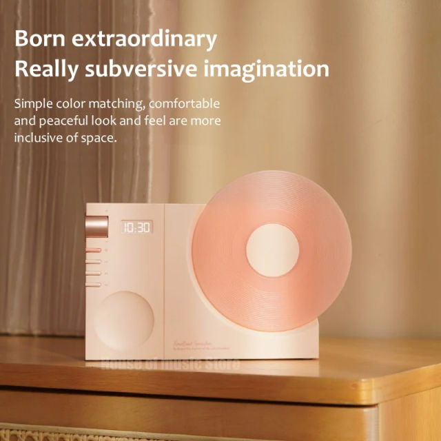 New Wireless Bluetooth Speakers Desktop Retro Clock Audio Subwoofer Outdoor Portable Plug-in Card Music Player for Birthday Gift