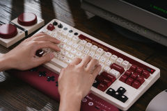 NEW 8Bitdo Retro Mechanical Keyboard Bluetooth 2.4G USB-C With 87 Keys,Dual Programmable Buttons For Windows Android Gaming Keyboard