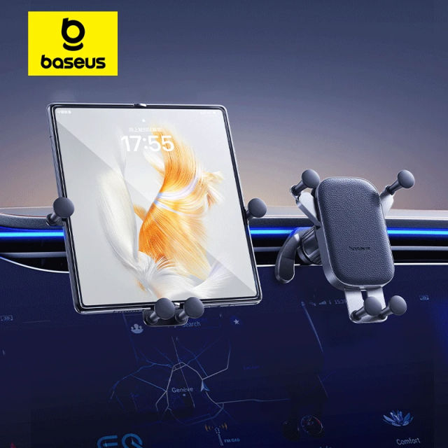 Baseus Car Tablet Phone Holder for iPad Huawei Mate Samsung Galaxy Phone Folding Screen Stand Bracket Mount Holder 6.1-8.3 Inch