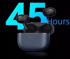 New Vivo TWS 4 TWS Earphone 55dB Active Noise Cancelling Wireless Bluetooth 5.4 Headphone 45 Hours Battery Life