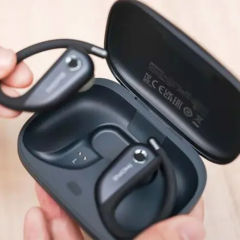 New 1MORE FIT Open Sports Earbuds S50 Wireless Bluetooth Open Ear Hooks DLC Driver, 38H Playtime IPX7 Waterproof Running