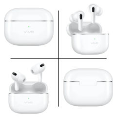 New Vivo TWS 4 TWS Earphone 55dB Active Noise Cancelling Wireless Bluetooth 5.4 Headphone 45 Hours Battery Life