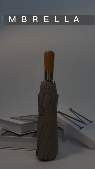 PARACHASE Big Umbrella Men Business Style 115cm Automatic Umbrella Rain Double Layer 10K Windproof Large Golf Umbrellas Wooden