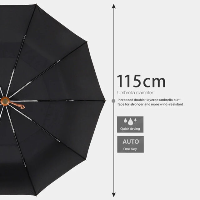 OLYCAT Umbrella Luxury Fully Automatic Umbrella for Rain Windproof Strong Big Golf Folding Brand Umbrella